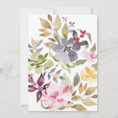 エレガント水の色の美結婚しい セーブザデート (裏面)