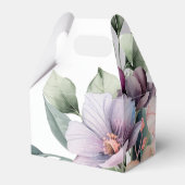 エレガント水カラーフローラ結婚 フェイバーボックス (裏面サイド)