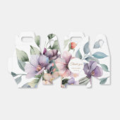 エレガント水カラーフローラ結婚 フェイバーボックス (折り畳みなし)