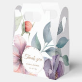 エレガント水カラーフローラ結婚 フェイバーボックス (オープン)