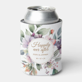 エレガント水カラーフローラ結婚 缶クーラー