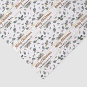 エレガント水パーソナライズされた色クリスマスフローラ 薄葉紙 (詳細)