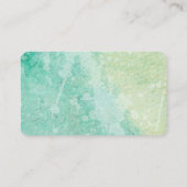 エレガント水モダン色デザイン 名刺 (裏面)