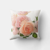 エレガント水彩バラ花フローラテンプレート クッション (裏面)