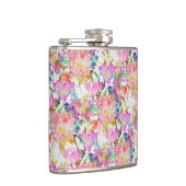 エレガント水彩フローラ及び点々のある筆画 フラスク (右)