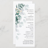 エレガント水彩ユーカリ結婚式 (正面/裏面)