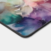 エレガント水彩ヴィンテージ花模様 デスクマット (コーナー)