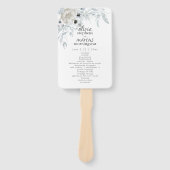 エレガント水彩塵青フローラ計画 ハンドファン (正面)