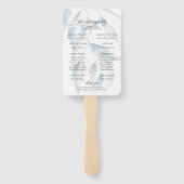 エレガント水彩塵青フローラ計画 ハンドファン (裏面)