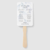 エレガント水彩塵青フローラ計画 ハンドファン (裏面)