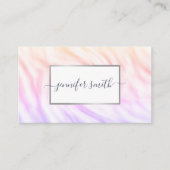 エレガント水彩大理石フレームシックかわいらし 名刺 (正面)