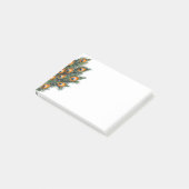 エレガント水彩孔雀の羽 ポストイット (アングル)