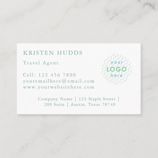 エレガント水彩山 名刺 (裏面)