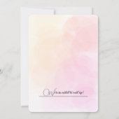 エレガント水彩枠誕生日パーソナライズされた 招待状 (裏面)