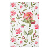 エレガント水彩牡丹フローラ植物学 ミニクリップボード (裏面)