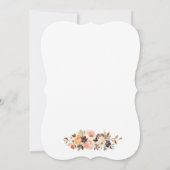 エレガント水彩秋フローラ結婚ズ 招待状 (裏面)