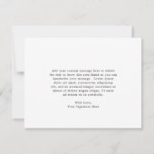 エレガント水彩紫フローラ悔やみや弔慰葬儀 サンキューカード (裏面)