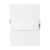 エレガント水彩紫紫フローラ結婚 招待状ベリーバンド (裏面例)