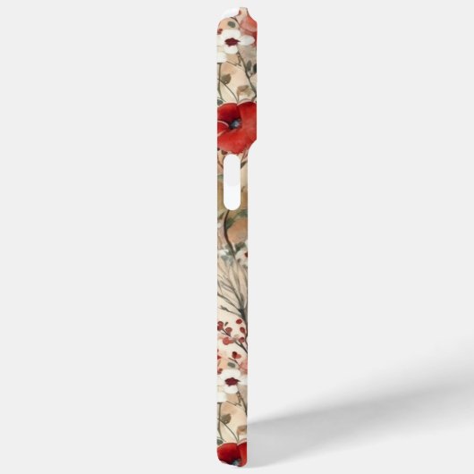 エレガント水彩花パーソナライズされた模様 Case-Mate iPhoneケース (裏面 / 右)