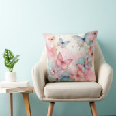 エレガント水彩蝶装飾用クッション クッション (椅子)