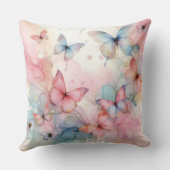 エレガント水彩蝶装飾用クッション クッション (裏面)