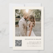 エレガント水彩野草庭園の結婚式 セーブザデート (裏面)