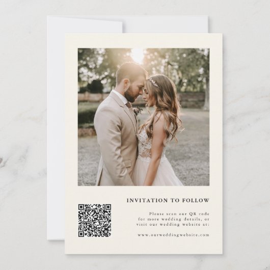 エレガント水彩野草庭園の結婚式 セーブザデート (裏面)