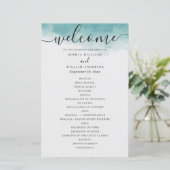 エレガント水彩青航海の婚式 (スタンド正面)