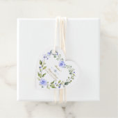 エレガント水彩青花リース結婚ズ フェイバータグ (インサイチュ)