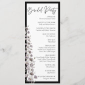 エレガント水彩黒彩彩金彩画の儀式 プログラム (裏面)