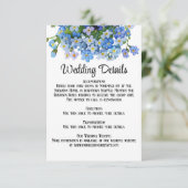 エレガント水忘れ色はい結婚。 エンクロージャーカード (スタンド正面)