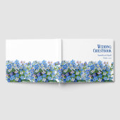 エレガント水忘れ色はい結婚。 ゲストブック (全面)