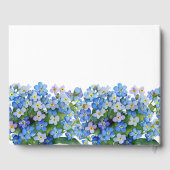 エレガント水忘れ色はい結婚。 ゲストブック (裏面)