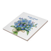 エレガント水忘れ色はい結婚。 タイル (側面)