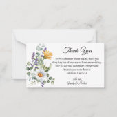 エレガント水感謝してい色野結婚草 ノートカード (正面)