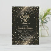 エレガント水玉模様,甘い16パーティー 招待状 (スタンド正面)