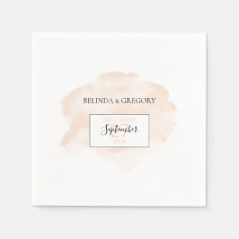 エレガント水結婚色 スタンダードカクテルナプキン