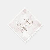 エレガント水結婚色 スタンダードカクテルナプキン (角)