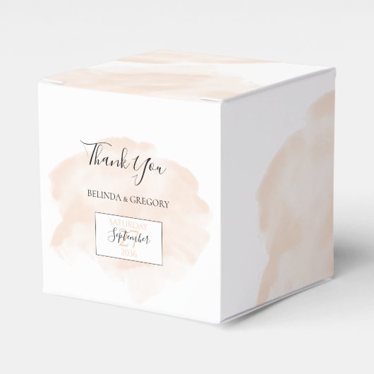 エレガント水結婚色 フェイバーボックス (正面サイド)