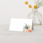 エレガント水結婚色 プレイスカード (裏面)