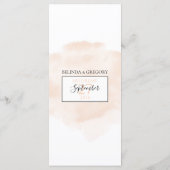 エレガント水結婚色 メニュー (裏面)