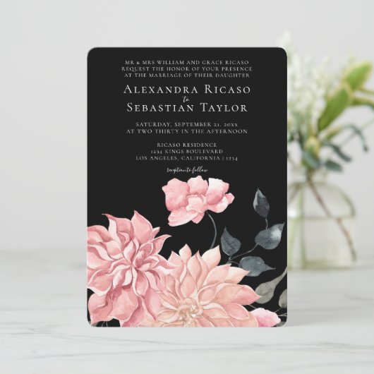 エレガント水色フローラ結婚 (スタンド正面)