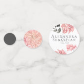 エレガント水色フローラ結婚 コンフェッティ (正面)