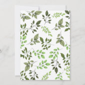 エレガント水色フローラ結婚 招待状 (裏面)