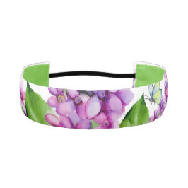 エレガント水色薄紫 アスレチックヘッドバンド