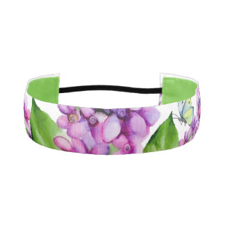 エレガント水色薄紫 アスレチックヘッドバンド