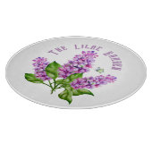 エレガント水色薄紫 カッティングボード (角)