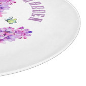 エレガント水色薄紫 カッティングボード (角)