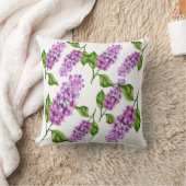 エレガント水色薄紫 クッション (ブランケット)