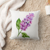 エレガント水色薄紫 クッション (ブランケット)